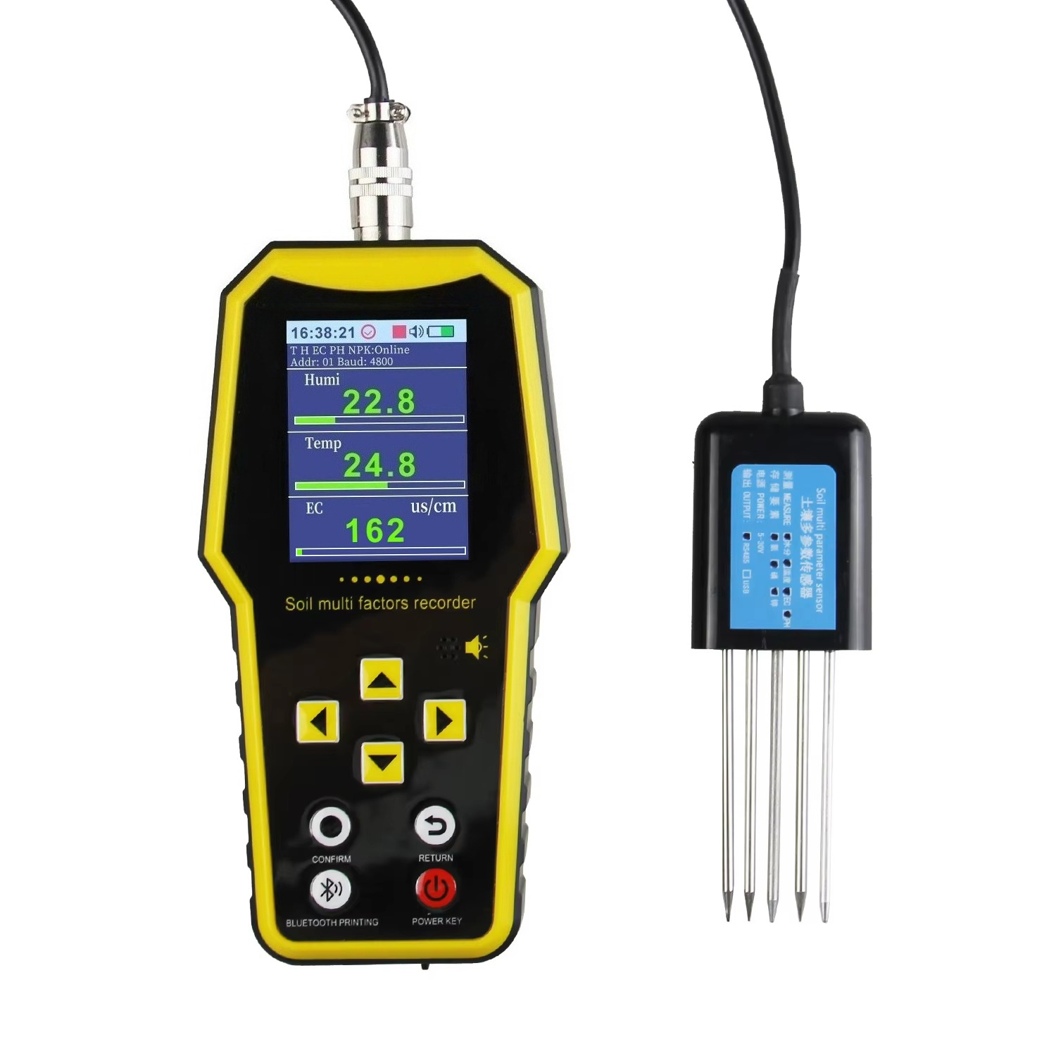 Soil Moisture Sensor - 7'si 1 Arada Taşınabilir Toprak Nem